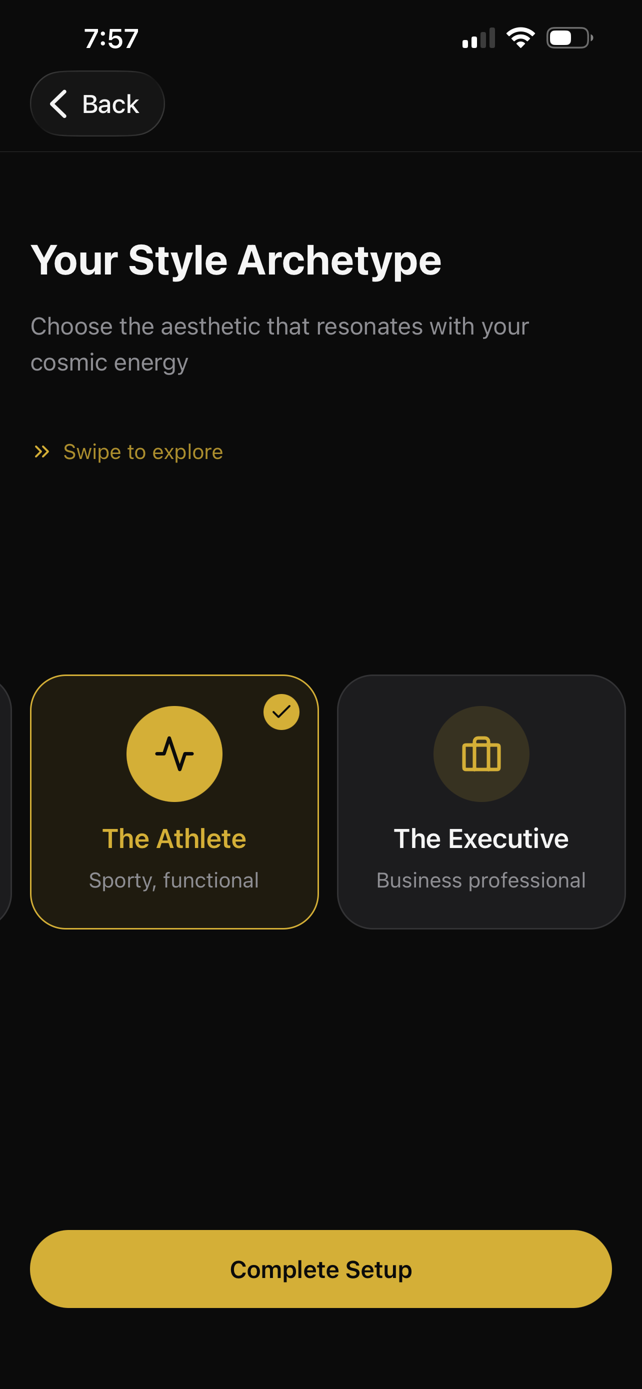 Choose your style archetype